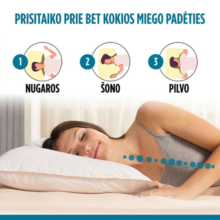 Klasisks spalvu un dūnu spilvens Finland Premium, 50x70 cm||TavsSapnis