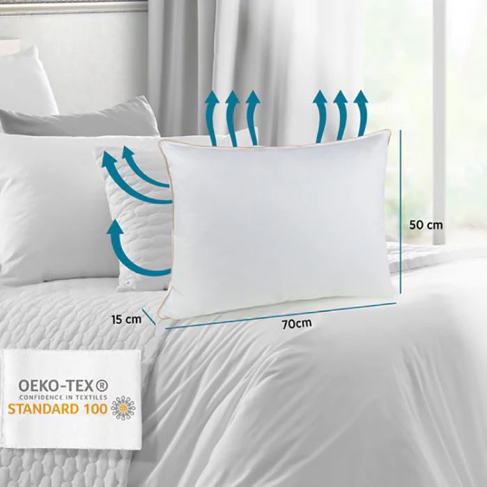 Klasisks spalvu un dūnu spilvens Finland Premium, 50x70 cm||TavsSapnis