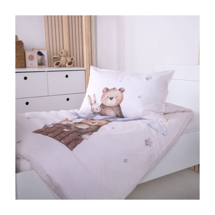 Organiskās kokvilnas gultas veļa Gaisa balons, 100x135, 40x60 cm||TavsSapnis