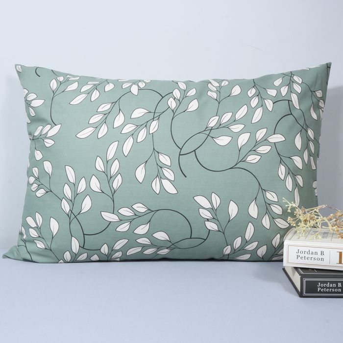 Kokvilnas spilvendrāna Olive Leaf, 50x70 cm||TavsSapnis