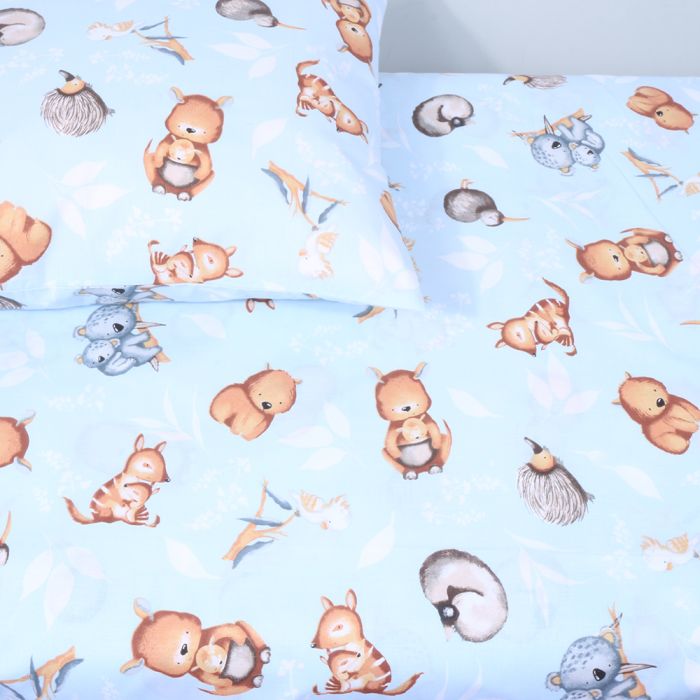 Kokvilnas gultas veļas komplekts zīdainim Little Baby, 100x135, 40x60 cm||TavsSapnis