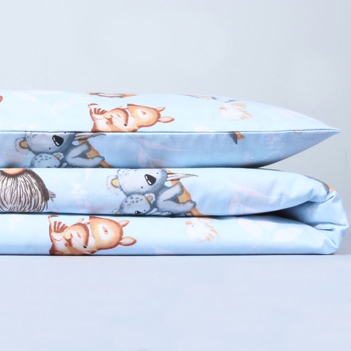 Kokvilnas gultas veļas komplekts zīdainim Little Baby, 100x135, 40x60 cm||TavsSapnis