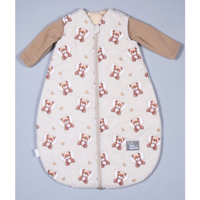 Silts guļammaiss ar piedurknēm Teddy Love, 80 cm||TavsSapnis