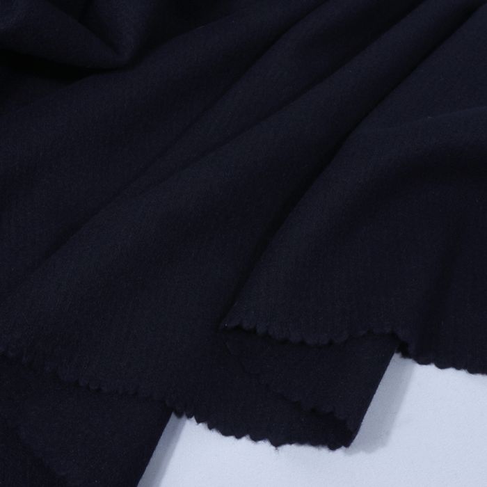 Mēteļa audums ar vilnu Dark Indigo||TavsSapnis