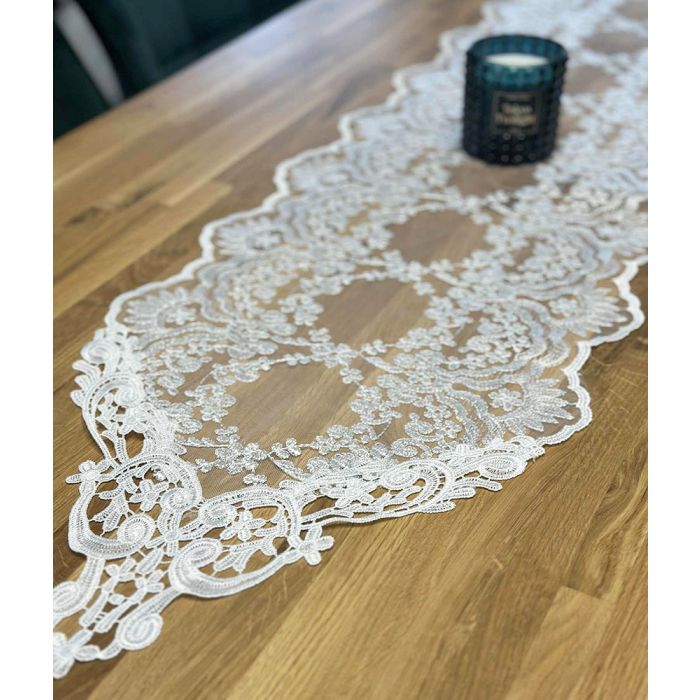 Krāšņs galda celiņš White, 30x120 cm||TavsSapnis