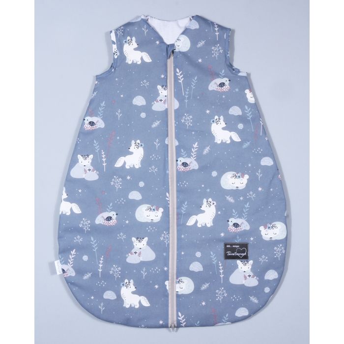 Silts guļammaiss ar divpusēju rāvējslēdzēju Baltā lapsa, 90 cm||TavsSapnis