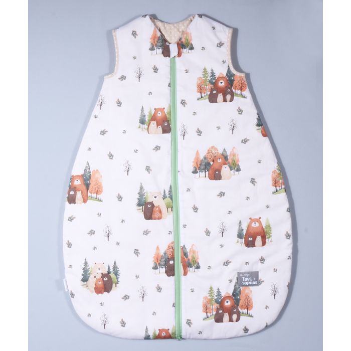 Silts guļammaiss ar divpusēju rāvējslēdzēju Lācīši, 80 cm||TavsSapnis