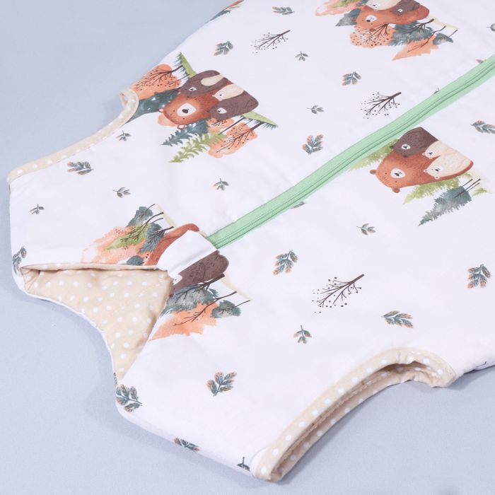 Silts guļammaiss ar divpusēju rāvējslēdzēju Lācīši, 80 cm||TavsSapnis