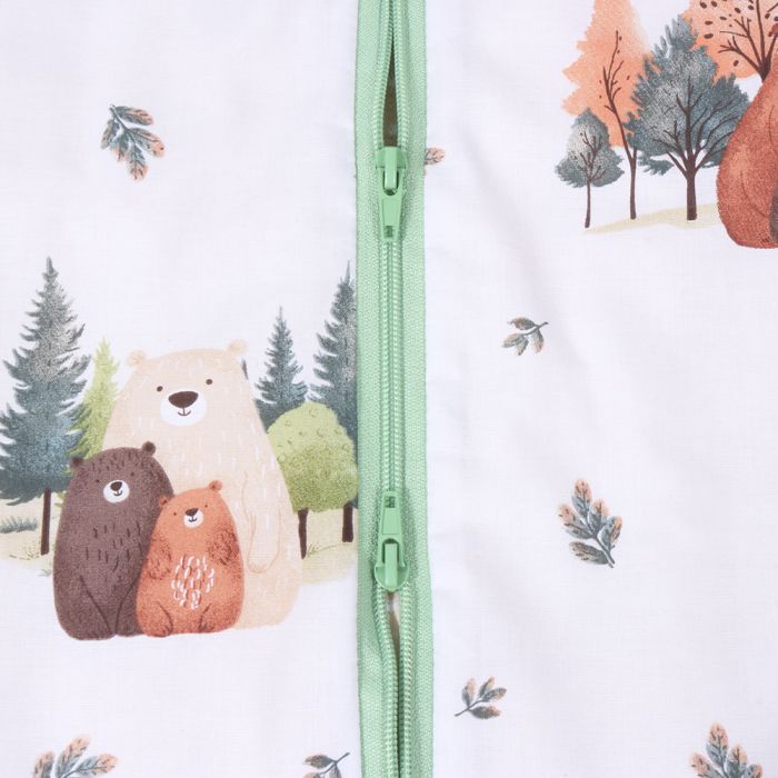 Silts guļammaiss ar divpusēju rāvējslēdzēju Lācīši, 80 cm||TavsSapnis