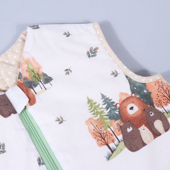 Silts guļammaiss ar divpusēju rāvējslēdzēju Lācīši, 90 cm||TavsSapnis