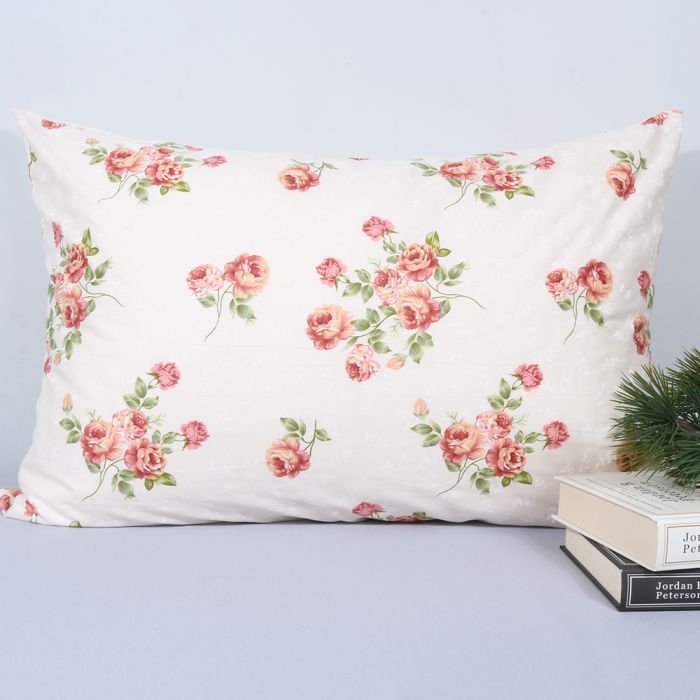 Kokvilnas spilvendrāna ar rāvējslēdzēju Pļava, 50x70 cm||TavsSapnis