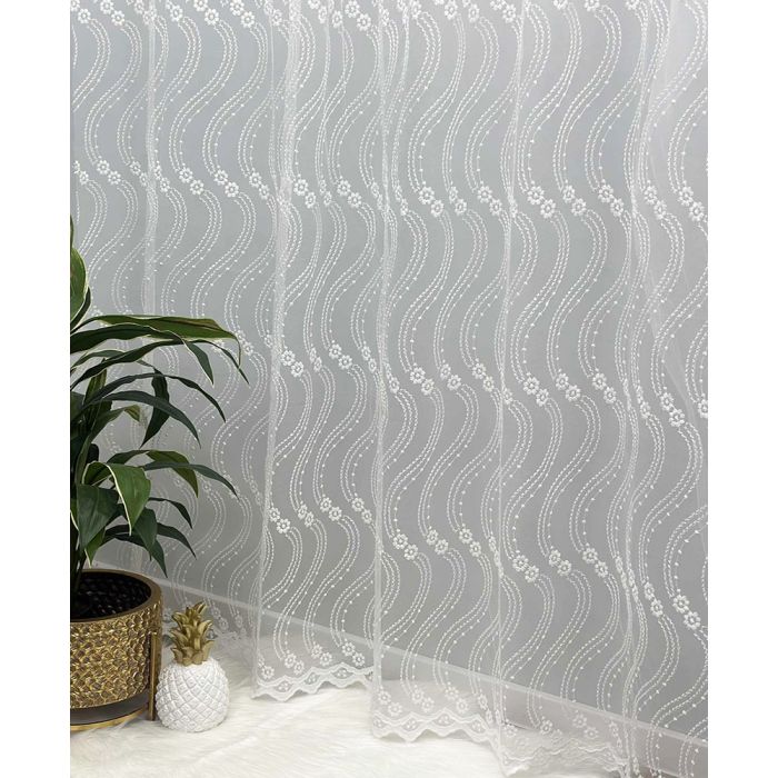 Dienas aizkaru audums Flowers, augstums 285 cm||TavsSapnis