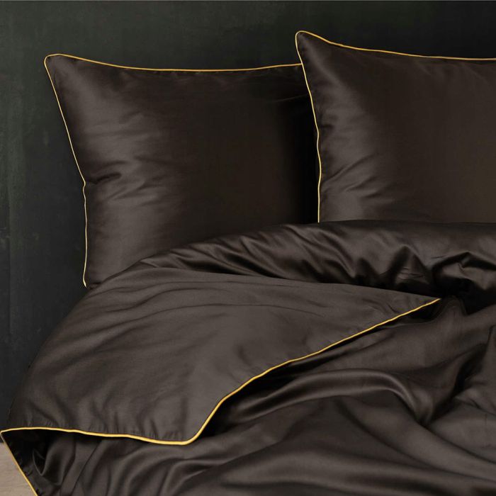 Pure Collection mako satīna gultasveļa Espresso, 140x200, 70x80 cm||TavsSapnis
