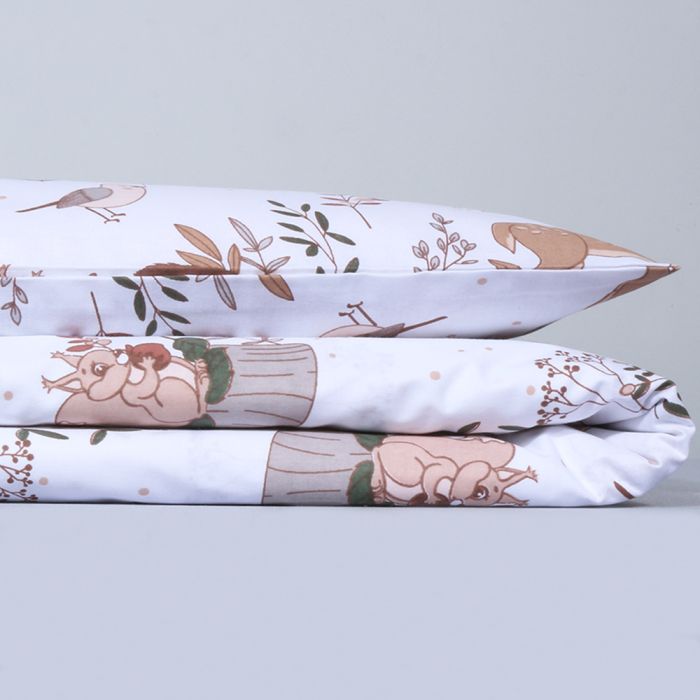 Gultas veļas komplekts Meža šūpuļdziesma, 90x120, 40x60 cm||TavsSapnis
