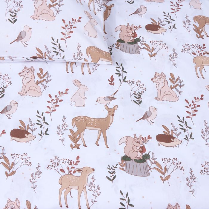 Gultas veļas komplekts Meža šūpuļdziesma, 90x120, 40x60 cm||TavsSapnis