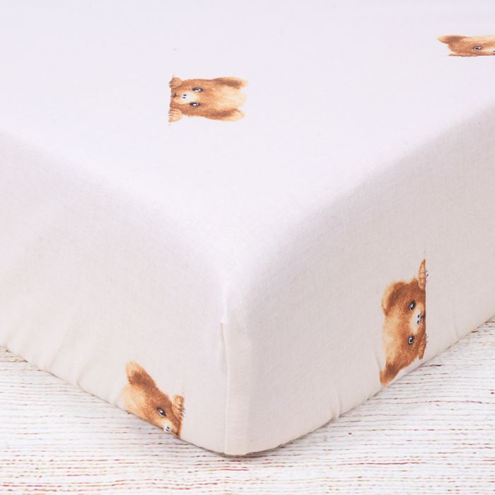 Kokvilnas palags ar gumiju Es slēpjos, 60x120 cm||TavsSapnis