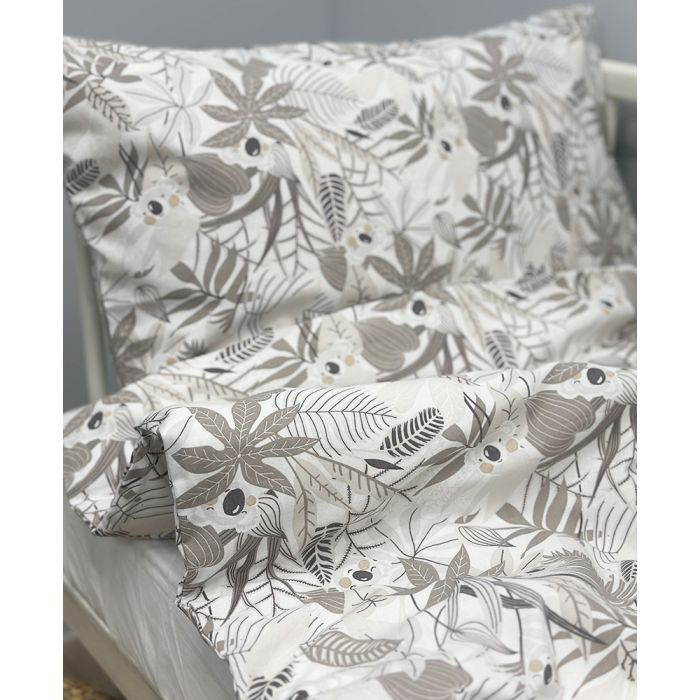 Gultas veļas komplekts zīdaiņiem no kolekcijas kokvilnas Baby Koala, 110x140, 40x60 cm||TavsSapnis