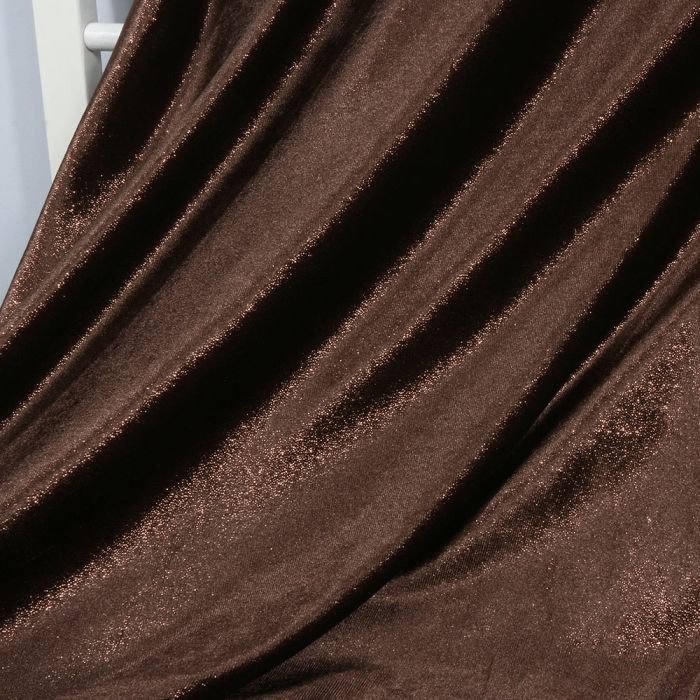 Samts Shiny Lurex, brūns., 1.45x1.40m||TavsSapnis