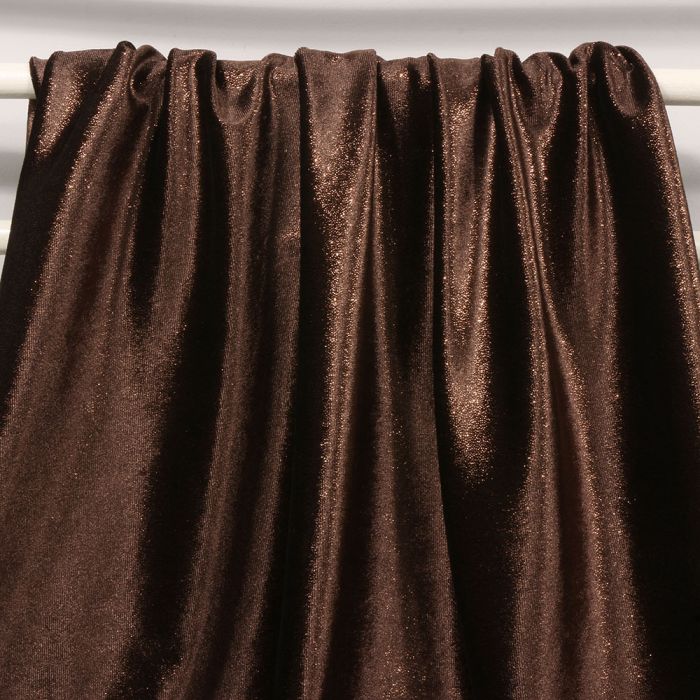 Samts Shiny Lurex, brūns., 1.45x1.40m||TavsSapnis