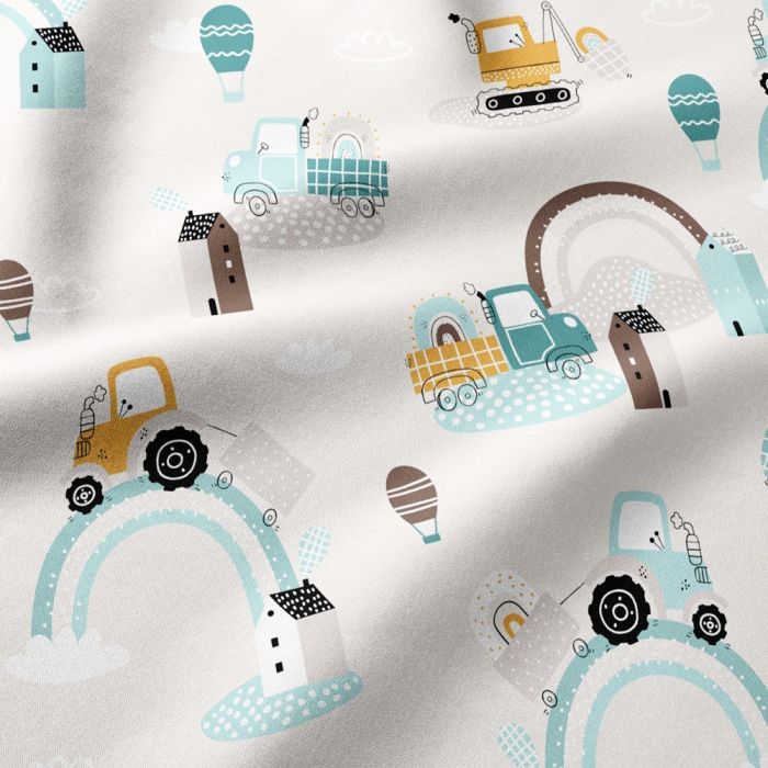 Kokvilnas audums gultasveļai, Braucam!||TavsSapnis