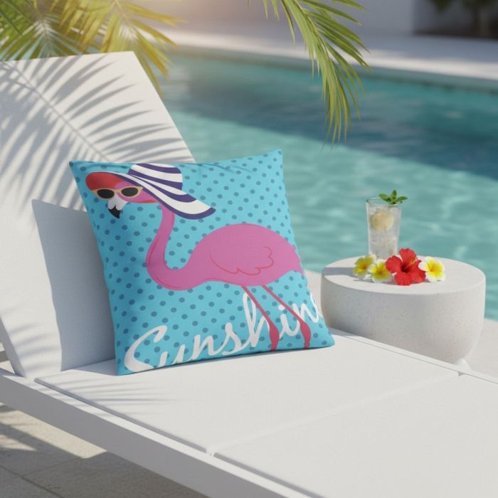 Dekoratīvs spilvena pārvalks Flamingo, 45x45 cm||TavsSapnis