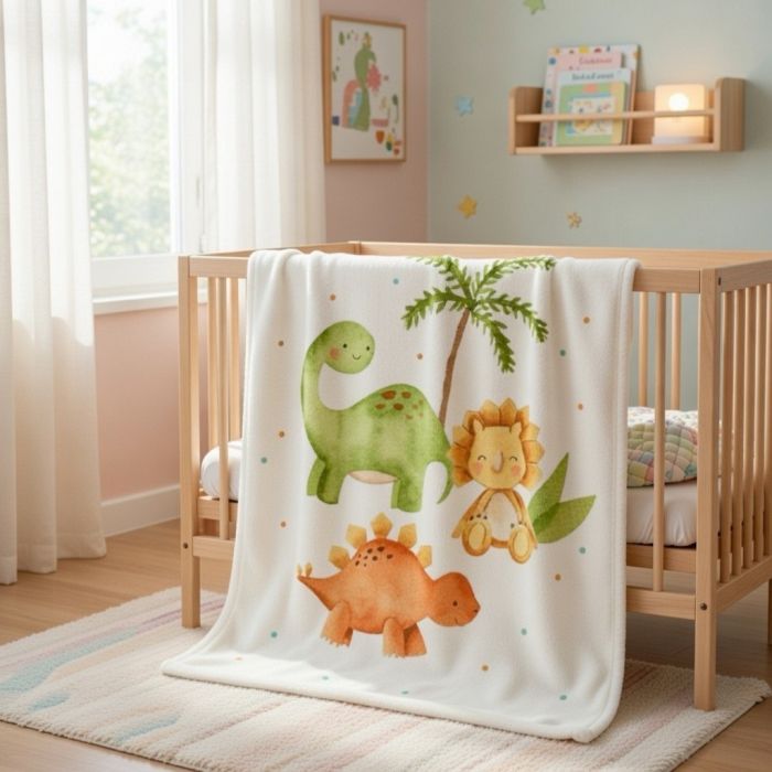 Plīša pleds Dino, 75x100 cm||TavsSapnis