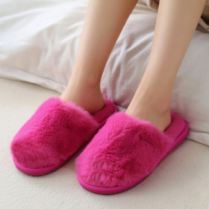 Sieviešu čības ar kažokādu, 36 izmērs ||TavsSapnis