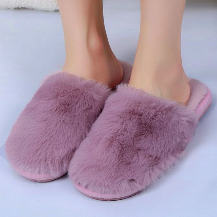 Sieviešu čības ar kažokādu, 36 izmērs ||TavsSapnis