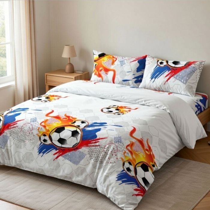 Gultas veļas komplekts Football, 140x200, 70x70 cm||TavsSapnis