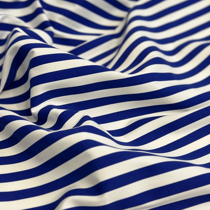 Izturīgs kokvilnas audums, Blue Stripes||TavsSapnis