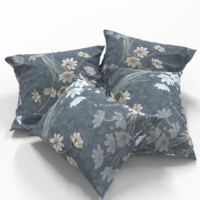 Kokvilnas spilvendrāna Floral, 70x70 cm||TavsSapnis