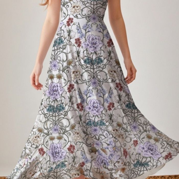 Plāns viskozes audums kleitai||TavsSapnis