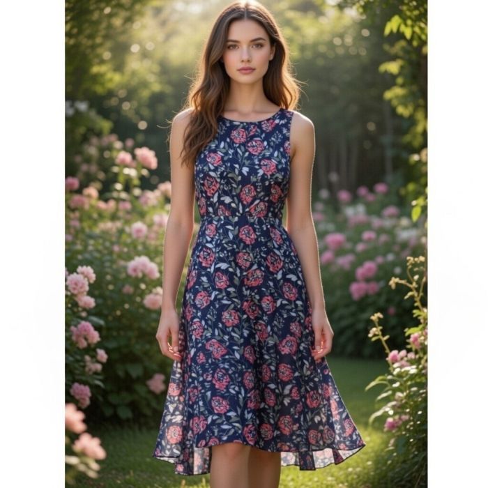 Plāns viskozes audums kleitai Vasaras vakars||TavsSapnis