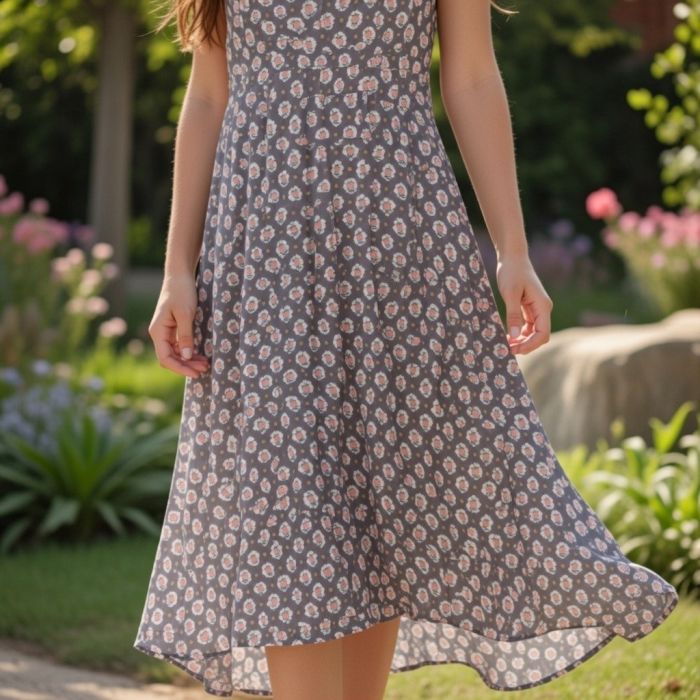 Plāns viskozes audums kleitai Vintage||TavsSapnis