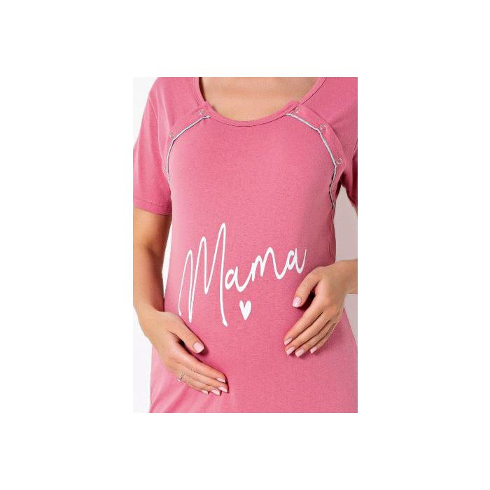 Kokvilnas naktsveļa barojošai māmiņai Pink, M||TavsSapnis