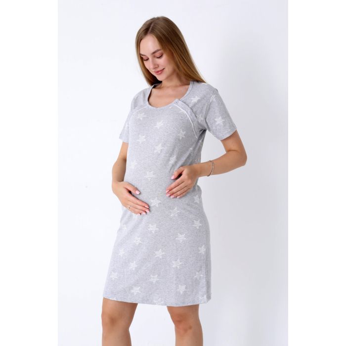 Kokvilnas naktsveļa barojošai māmiņai Stars, XXL||TavsSapnis
