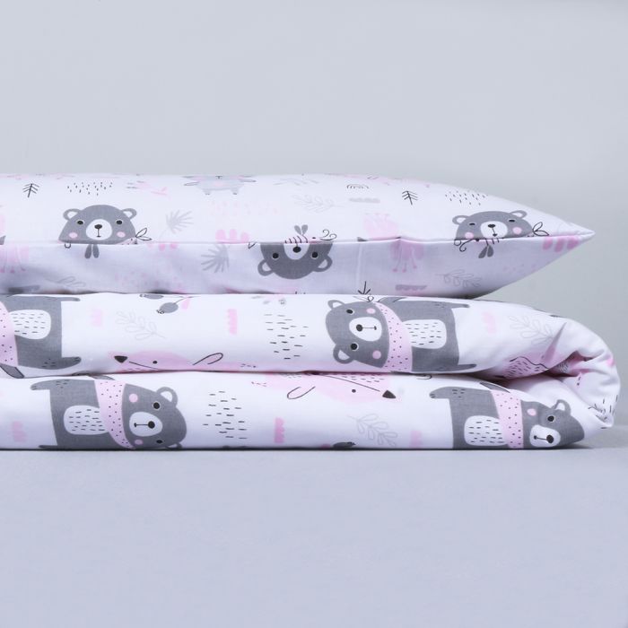 Gultas veļas komplekts Rozā mežs, 90x120, 40x60 cm||TavsSapnis