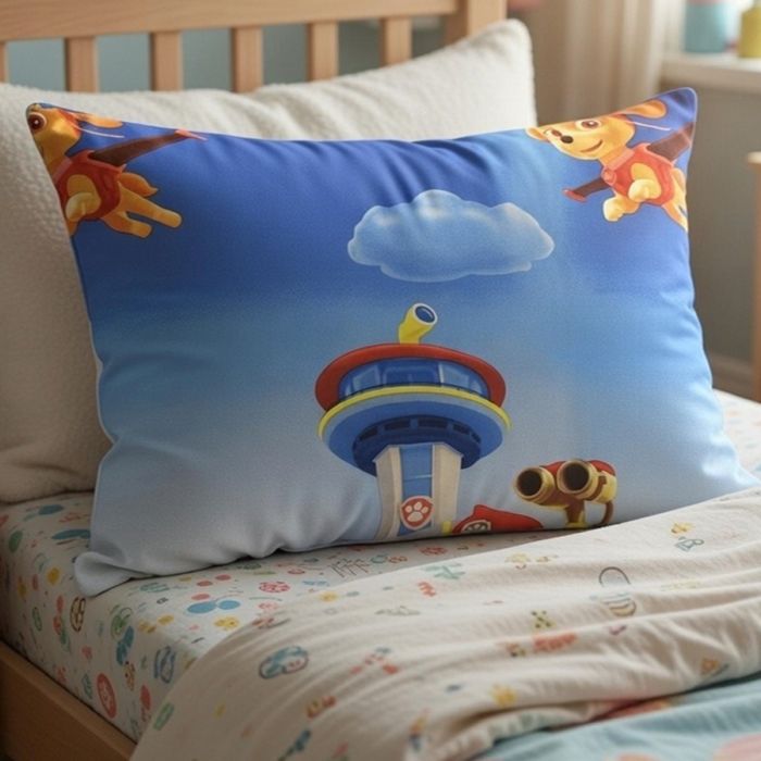 Kokvilnas spilvendrāna ar rāvējslēdzēju Paw patrol, 50x70 cm||TavsSapnis