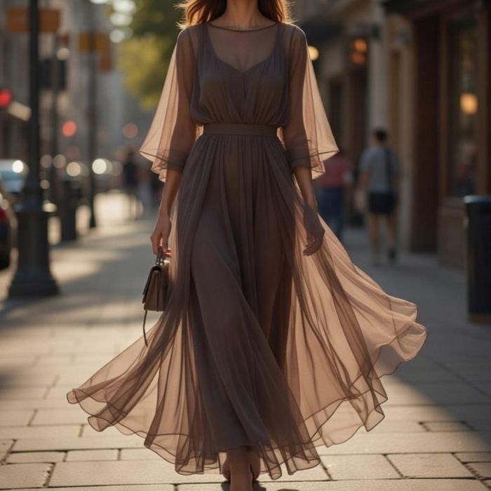 Šifons, brūns||TavsSapnis