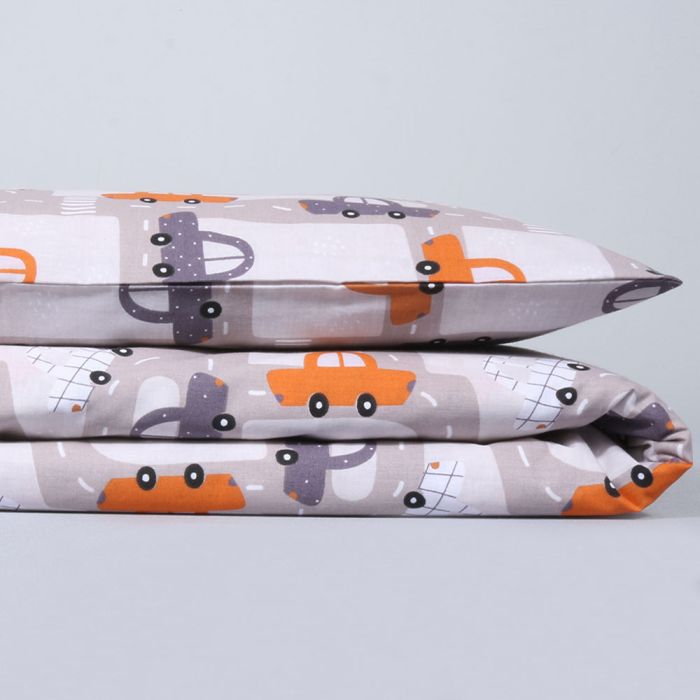 Gultas veļas komplekts Mini Cars, 90x120, 40x60 cm||TavsSapnis