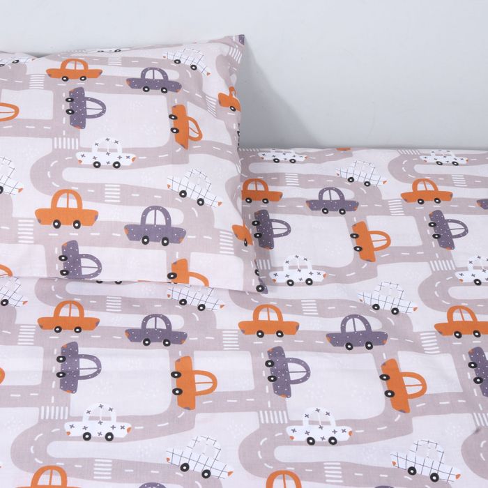 Gultas veļas komplekts Mini Cars, 110x140, 40x60 cm||TavsSapnis