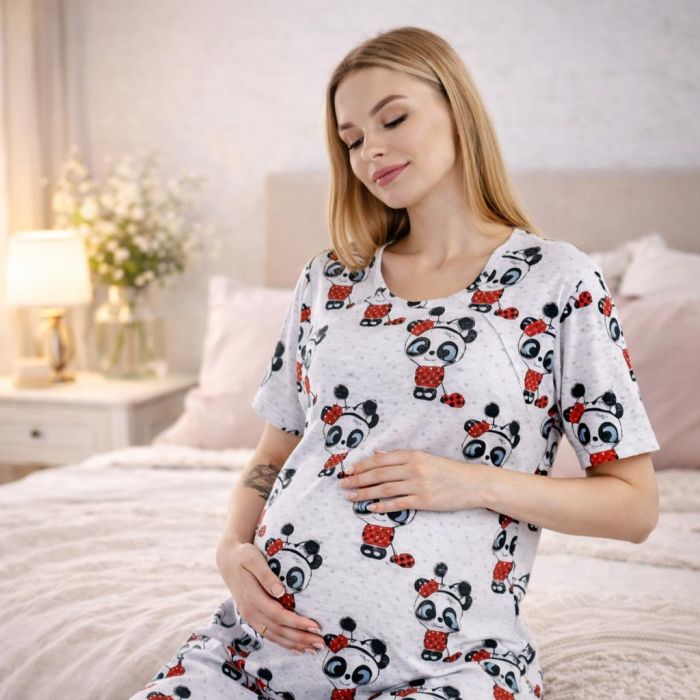 Kokvilnas naktsveļa barojošai māmiņai, L||TavsSapnis