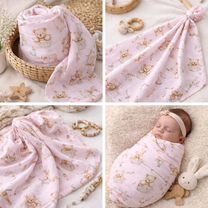 Flaneļa autiņi Sweet Dream, 70x100 cm||TavsSapnis