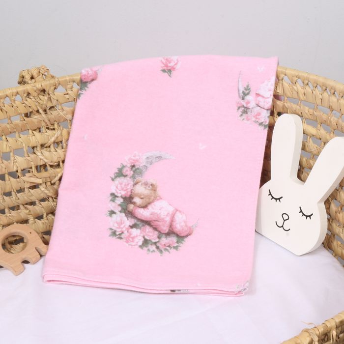 Flaneļa autiņi Rozā sapņi, 100x100 cm||TavsSapnis