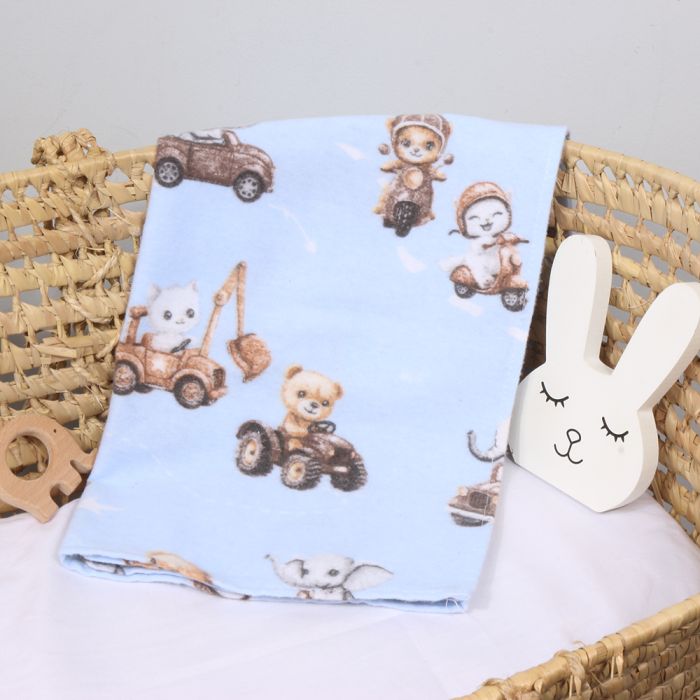 Flaneļa autiņi Mēs braucam! 100x100 cm||TavsSapnis