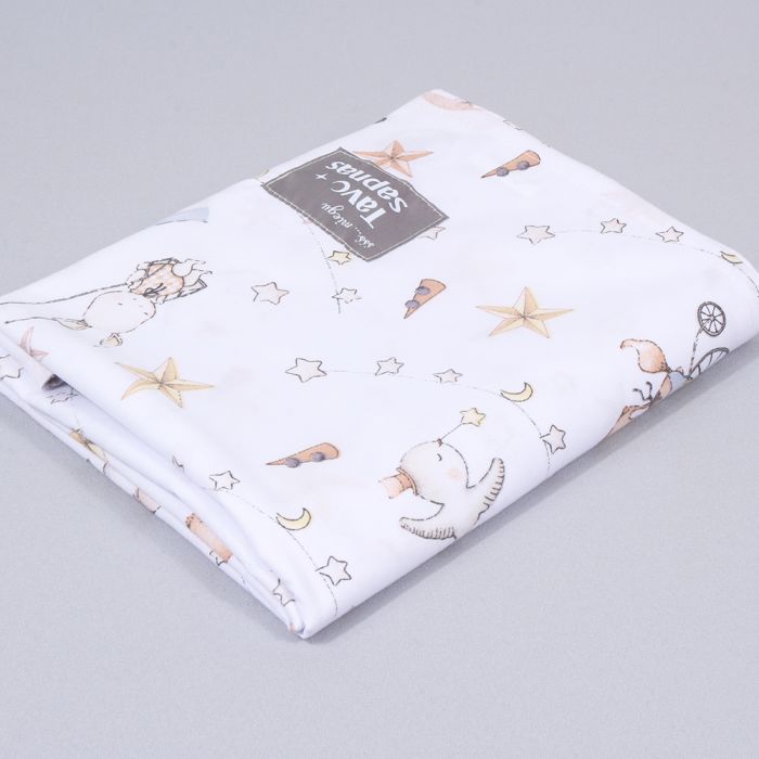 Kokvilnas palags bez gumijas Cirkas, 90x155 cm||TavsSapnis