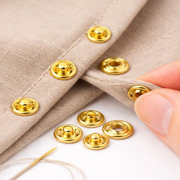 Skavas piešūšanai zelts, 13mm (6 gab.)||TavsSapnis