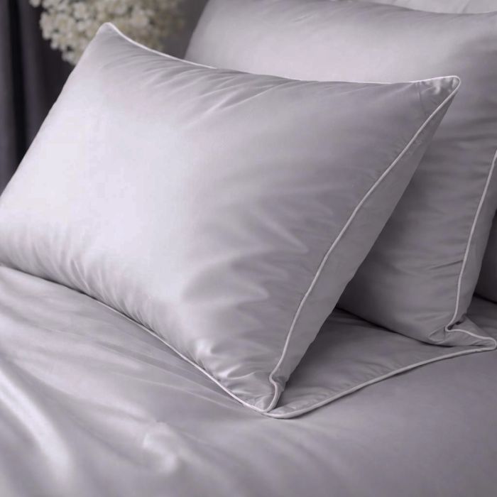 Pure Collection mako satīna gultasveļa Light Grey, 200x220, 70x80 cm||TavsSapnis