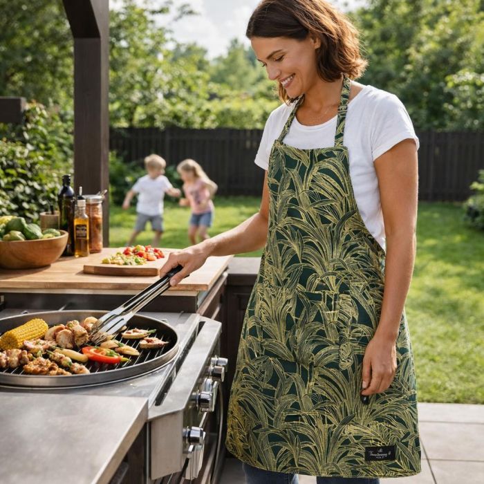 Ūdensnecaurlaidīgs priekšauts Green Leaf, L/XL||TavsSapnis