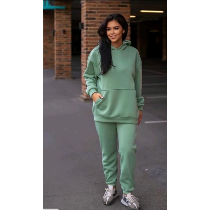 Trikotāža ar pūciņu Gaiši haki, 0.95x1.80m||TavsSapnis